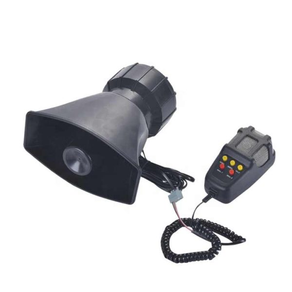 12V 100W 5 Tones Loud Horn Speaker for Car Siren Fire Ambulance Loudspeaker