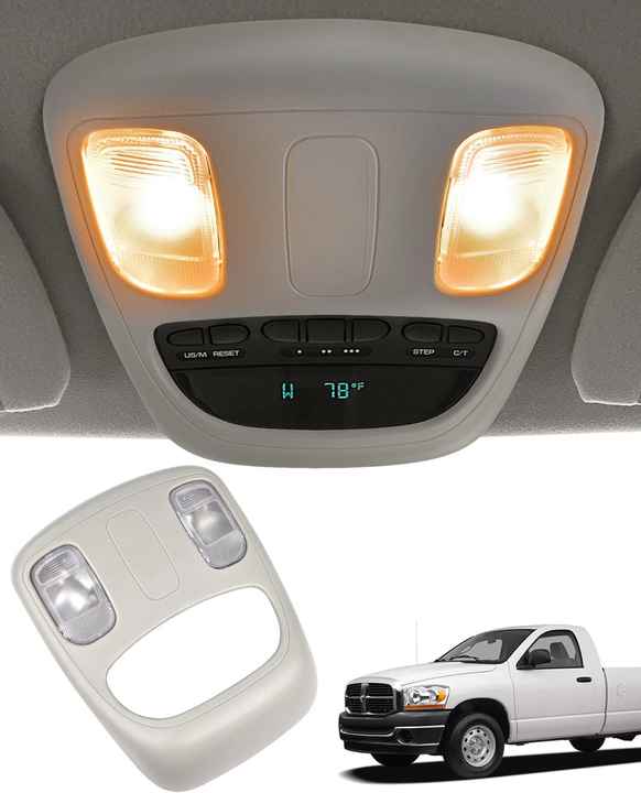 1KD78BD1AA 1DK78TL2AA Indoor Reading Lampshade Ceiling Light Assembly for Dodge RAM1500-5500 2002-2010