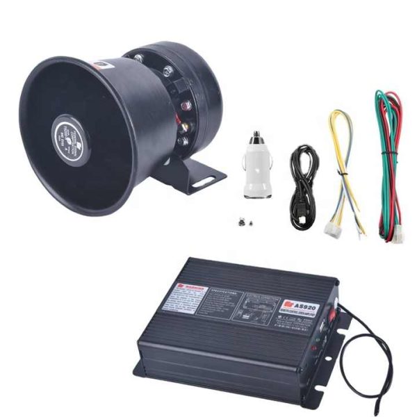 200W 18 Sound Loud Car and Truck Warning Alarm Siren Horn Fire Ambulance Emergency Electronic Siren Horn