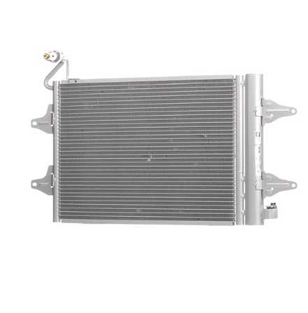 Aluminum AC Condenser 6Q0820411 for 01-07 VOLKSWAGEN POLO FOX 6Q0820411H 6Q0820411A 6Q0820411B 6Q0820411J 6Q0820411K 6Q0820411E