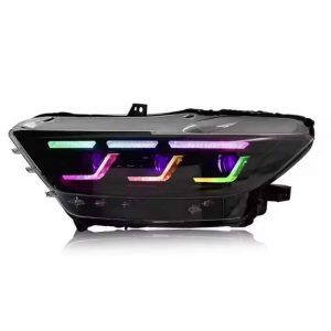 LED Headlamp for Mustang 2015-17 New Front Lights Lamp RGB LED Headlights Car Accessory for Ford Mustang