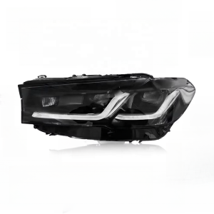 LED Headlight for BMW G38 G30 5 Series 2018-22 Upgrade M5 Style Black Color Laser Headlight Car Accessories for BMW G30