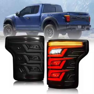 Wholesales Smoked Full LED Sequential Animation Tail Light for Ford F150 2015-19 Rear Lamp Car Accessories for Ford F150