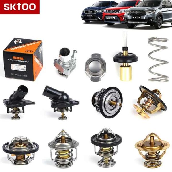 Automotive Thermostat Engine Coolant Thermostat Kit Thermostat Assembly for Volkswagen Renault Mercedes-Benz BMW Audi Chevrolet