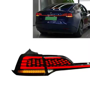 2024 Best Selling LED Dynamic Tail Lamp for Tesla Model 3 2019-23 Smoked Turn Signal Reverse Tail Light New Condition