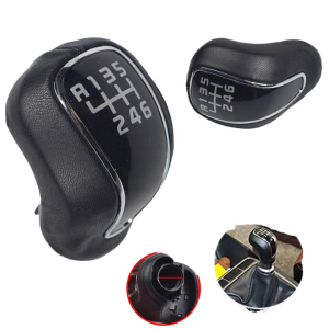 For Hyundai Creta IX25 Kia Forte Cerato K3 Ceed 2012 2013 2014 2015 2016 Leather 6 Speed Gear Shift Knob Lever Shifter Pen