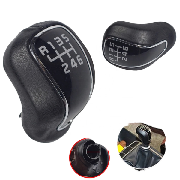 For Hyundai Creta IX25 Kia Forte Cerato K3 Ceed 2012 2013 2014 2015 2016 Leather 6 Speed Gear Shift Knob Lever Shifter Pen