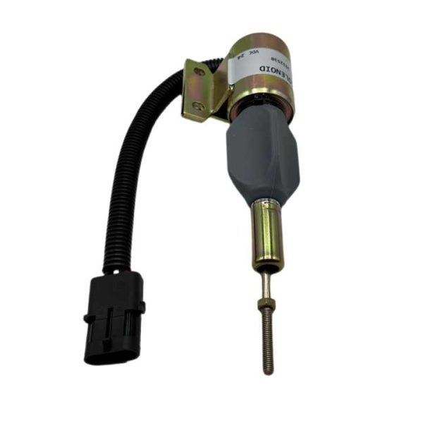 High Quality 24V Solenoid for Cummins 5.9L 6BT Excavator Diesel Engine Shutoff 3932530 SA-4756-24 Construction Machinery Parts