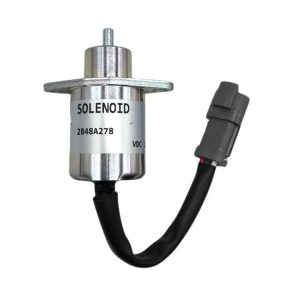 High Quality Perkins for CAT 246 Skid Steer UB704 Engine Fuel Shutoff Solenoid 2848A278 Construction Machinery Parts