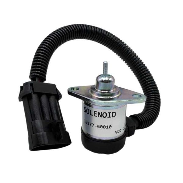 High Quality Shutoff Solenoid 1G577-60010 Construction Machinery Parts for Kubota Diesel Engine