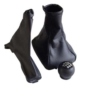Hot Selling 5-Speed MT Gear Shift Knob Lever Leather Handball Gaiter Boot Cover for Vauxhall Opel Astra II G Zafira 1998-2010