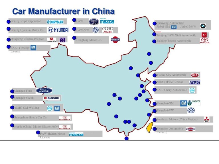 chinese facory map