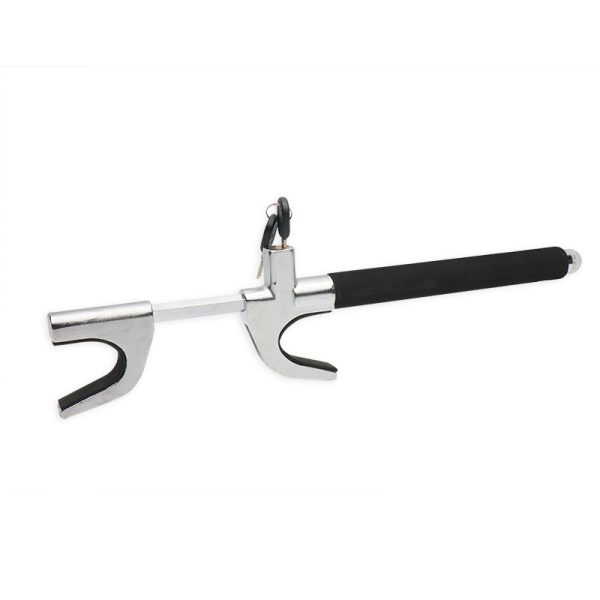 Broken window steering wheel lock
